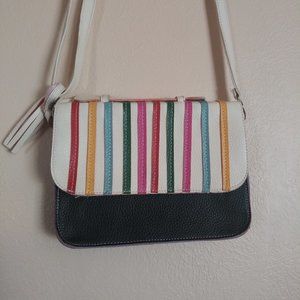 Women's Pastel Rainbow Shoulder Bag Purse